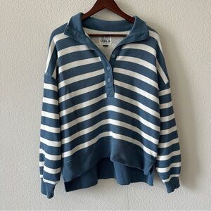 American Eagle Striped Quarter Zip